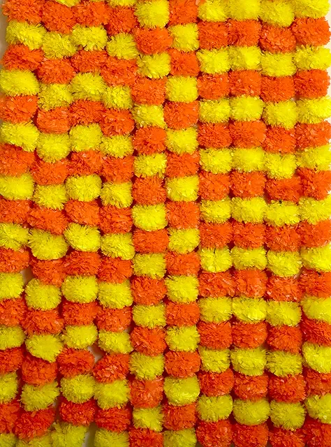 Customizable Realistic Marigold Flower Garlands for rent