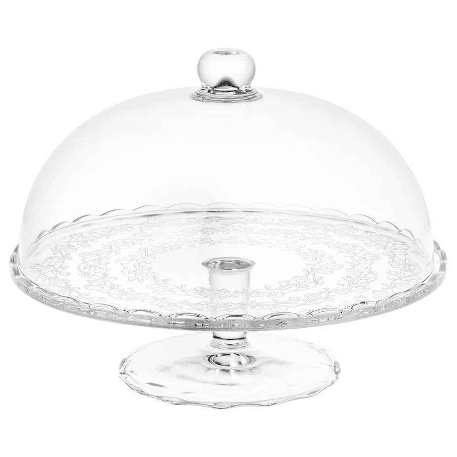 Cake stand with lid